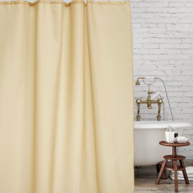 Anesis Hotel Bathroom Curtain Fabric Polyester - Waterproof Ecru 180x180