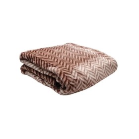 Anesis Brown Super Double Velvet Jacquard Blanket 220x240
