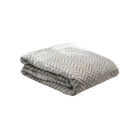 Anesis Gray Super Double Velvet Jacquard Blanket 220x240